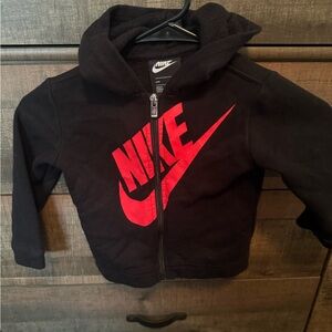 Nike Kids Hoodie in Black and Red